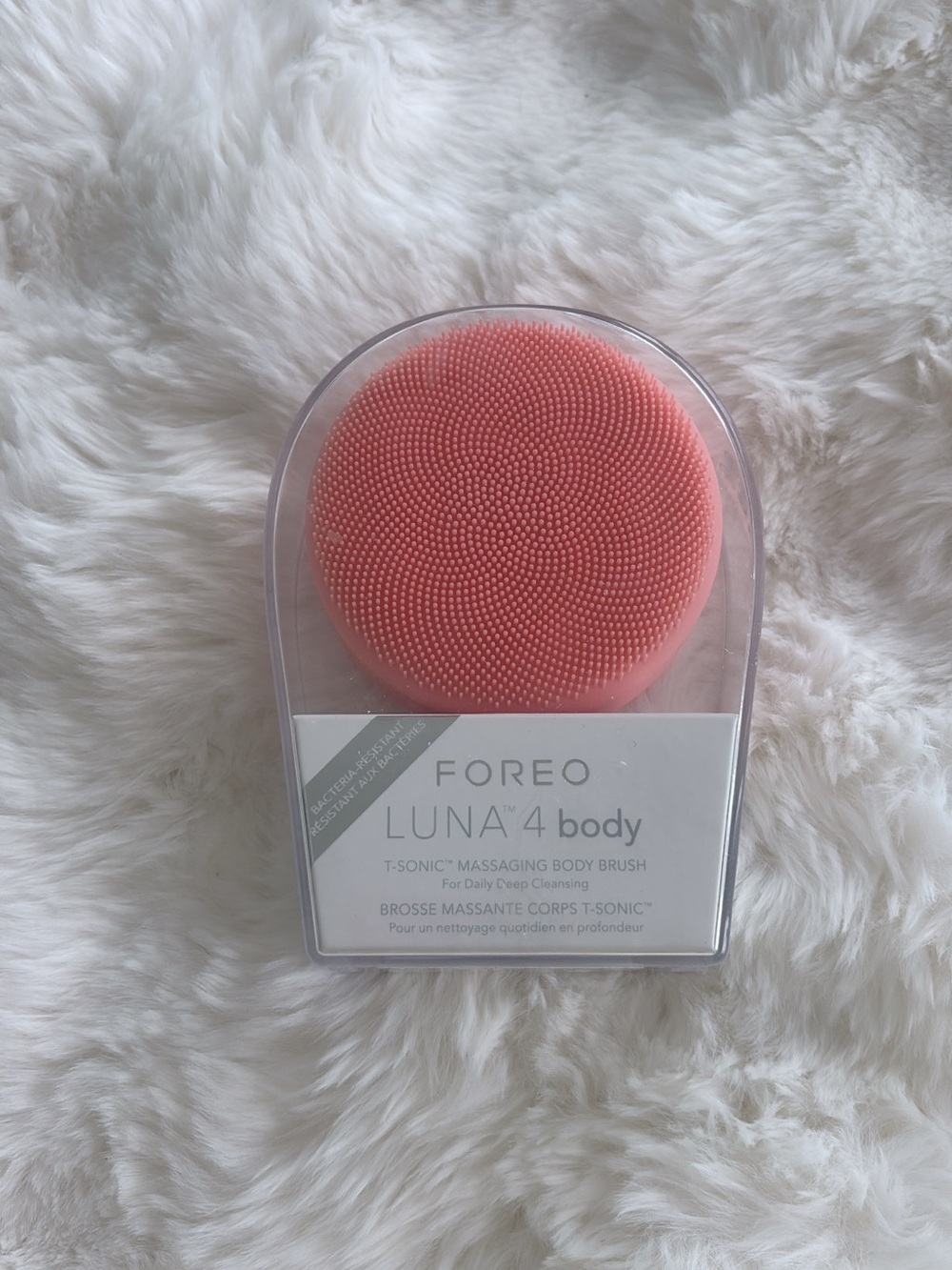 FOREO LUNA 4 Body T‑Sonic Massager — Peach